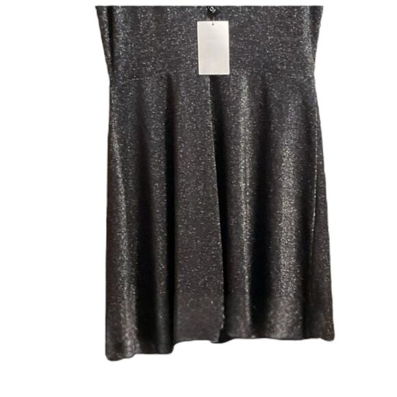 Divided H&M Dress Women's Size 10 Black Shimmer Sleeveless Party - Picture 6 of 7
